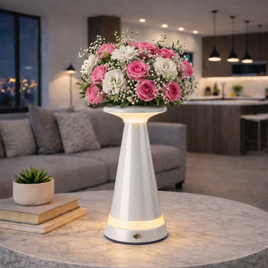 Aura Cordless Vase Table Lamp with Ambient Light & amp; Mosquito Repellent