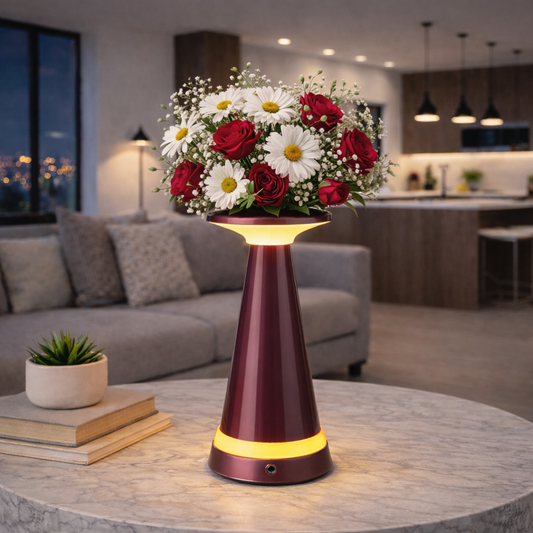 Aura Cordless Vase Table Lamp with Ambient Light & amp; Mosquito Repellent